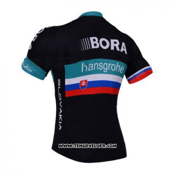2017 Maillot Ciclismo Bora Hansgrohe Noir Manches Courtes et Cuissard
